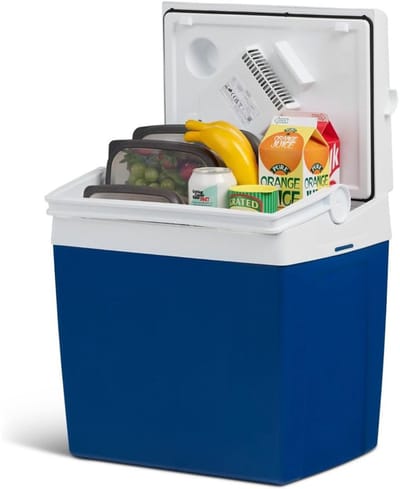 Ploutus® Koelbox Elektrisch 12v 230 Volt - Draagbare Elektrische Koelbox – Voor Auto & Camping – Blauw - 29cm x 39cm x 39cm