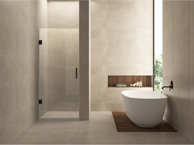 Wiesbaden Less Nisdeur - 1000x2000x8mm - NANO - Helder Glas/Mat Zwart