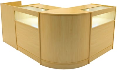 Luna led winkel toonbank set - esdoorn - 90cm - 2x b900, cm60 & tb60