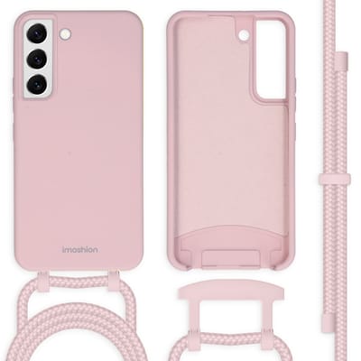 imoshion Hoesje - Geschikt voor Samsung Galaxy S22 - Color Backcover met afneembaar koord - Roze