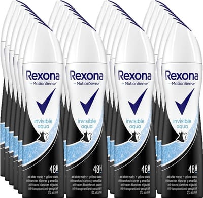 Rexona Deospray - Invisible Aqua 150 ml - Voordeelverpakking 24 stuks