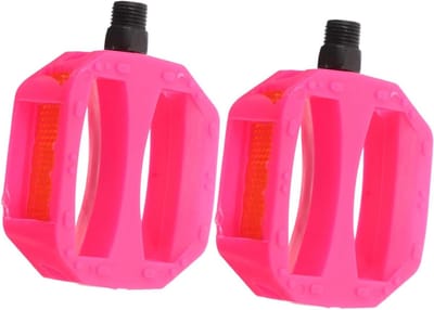 Kinderfiets Pedalen - Fietstrappers Set - Veilig Fietsen - Antislip Oppervlak - 9 x 7 x 2 cm - Roze