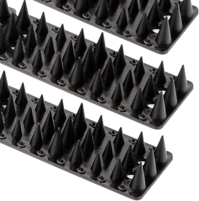 Pigeon Pegs 7.5 m voor Effectieve Duivenbestrijding op Balkons, Daken, Ramen en Hekken, Zwart