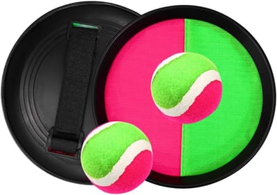 Plak Speelgoed Set - Interactieve Ballen - Buiten Spelen - Verbetert Coördinatie - 18 cm Rackets - Diverse Kleuren