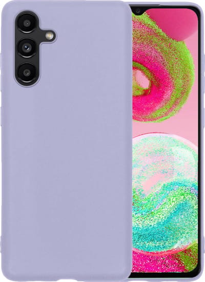 Hoesje - Geschikt voor Samsung Galaxy A04s - Sterk & Shockproof - Hoes Cover - Siliconen Case - Telefoonhoesjes - Lila