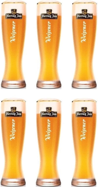 Hertog Jan Bierglazen Weizen - 300 ml - 6 stuks