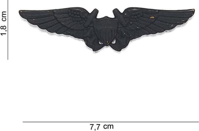 Embleem metaal Wing black pin
