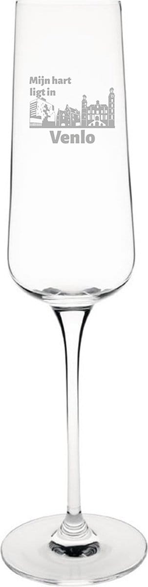 Gegraveerde Champagneglas 27cl Venlo