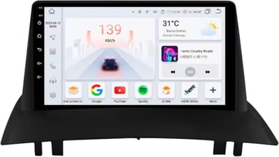 Autoradio met bluetooth - Carplay - Voor Renault Megane 2 (2002-2009) - Geschikt voor Apple en Android - Stereo - Navigatie - Navigatiesysteem auto - 6GB 64GB