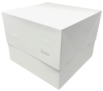Witte Taartdozen Set met 5 - Hoogte Verstelbaar van 20 tot 30 cm