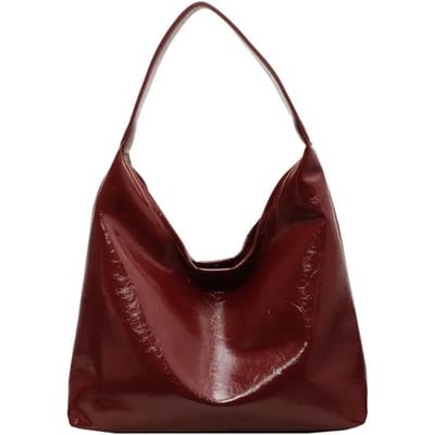 Rode Tas met Grote Capaciteit Voor Dames Nieuwe Retro Textuur Enkele Schouder Draagtassen Mode Veelzijdige Casual Dames Handtassen black