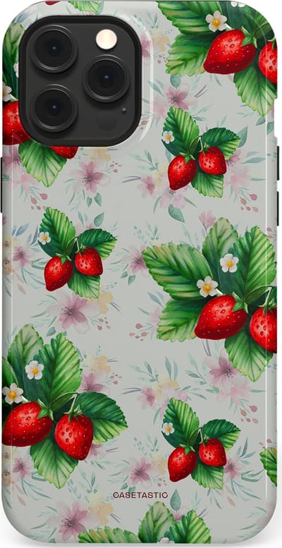 Casetastic Hoesje Geschikt voor Apple iPhone 12 Pro Max Magsafe - Stijlvolle Beschermende Duo-layer Case - Rosales