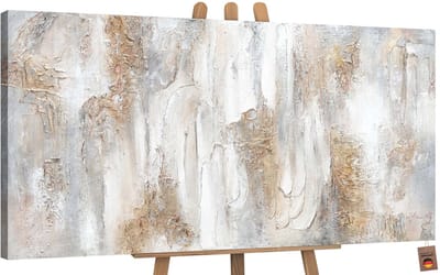 Canvas schilderij groot handgeschilderd filosofie abstract diepzinnig – YS-Art Gallery – Intellectuele wanddecoratie voor woonkamer – Modern schilderij voor kantoor en hal