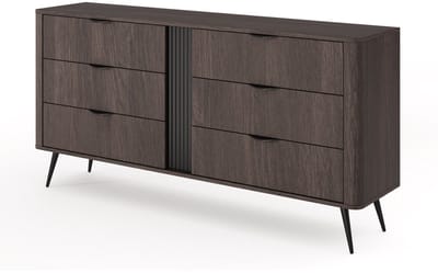 Selsey Veris - Commode met zes lades, Dunin eiken, 163 cm