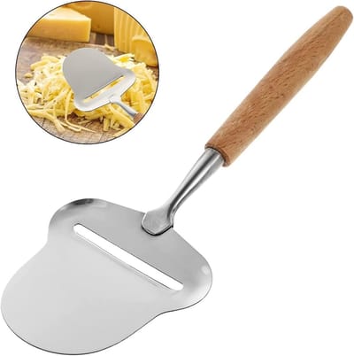 Solidchoice - RVS Kaassnijder met Houten Handvat voor Perfecte Plakken