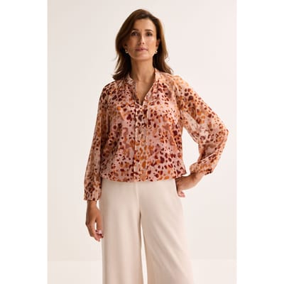 Blouse In Lurexvoile Op Elastiek