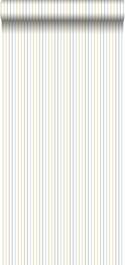 ESTAhome behang strepen zacht blauw - 53 cm x 10.05 m - 137303