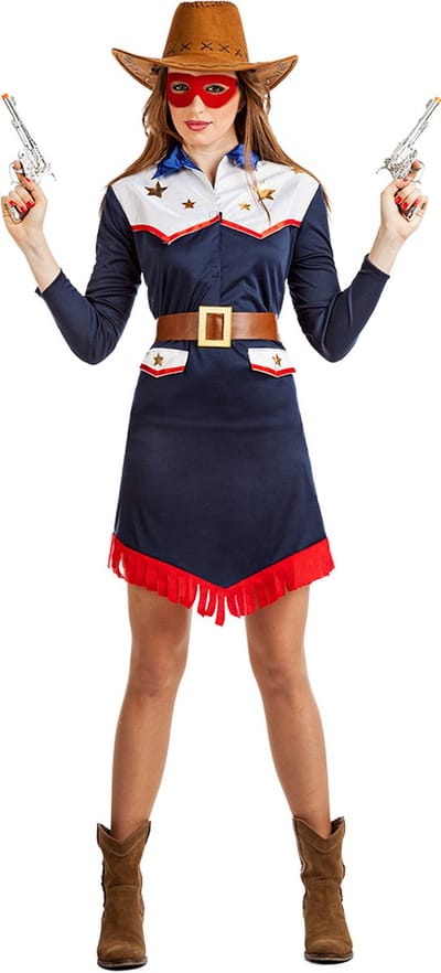 Boland - Kostuum Cowgirl Samantha (S) - Volwassenen - Cowgirl - Western - Wilde Westen