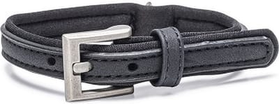 Beeztees Balacron Ax Halsband Hond - Kunstleer - Zwart - 21-26 cm x 10 mm