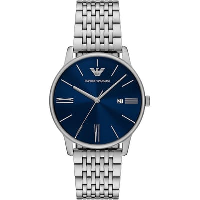 Emporio Armani Minimalistische Zilveren Herenhorloge AR11674