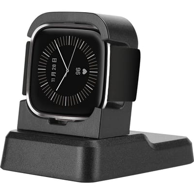 Station d'accueil de bureau Chargeur de montre Câble de chargement USB Support pour montre connectée FITBIT versa2 black