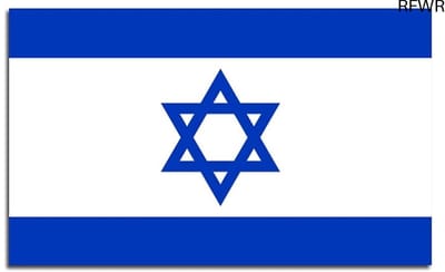 RFWR® Israëlische Vlag 90x150cm voor Binnen- en Buitengebruik