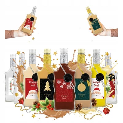 Bimberek - Fala Collectie - Glazen Flessenset - 500ml - Decoratieve Fles