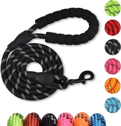 Hondenriem 2 m sterk - nylon reflecterend - comfortabele handgreep - ideaal voor actieve honden - ShopVlot