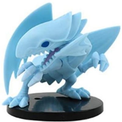 1 Stuk Cartoon Duel Monsters Actiefiguren Zwarte Magiër Blauwe Ogen Witte Draak YuGiOh Yugi PVC Model Collectie Kind Cadeau Speelgoed white