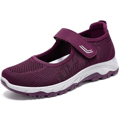 Schoenen voor wandelen voor middelbare leeftijd en ouderen, mama-schoenen, nieuwe damesschoenen voor lente en zomer, comfortabel klittenband, zachte zool, oude schoenen voor kinderen 35 black