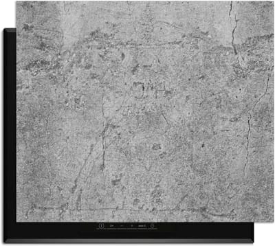 KitchenArt - Industrial Raw - Inductie Beschermer - 70x52 cm - Kookplaat Beschermer - Luxe Afdekplaat Inductieplaat - Anti-slip & Oprolbaar - Beschermmat Inductiekookplaat