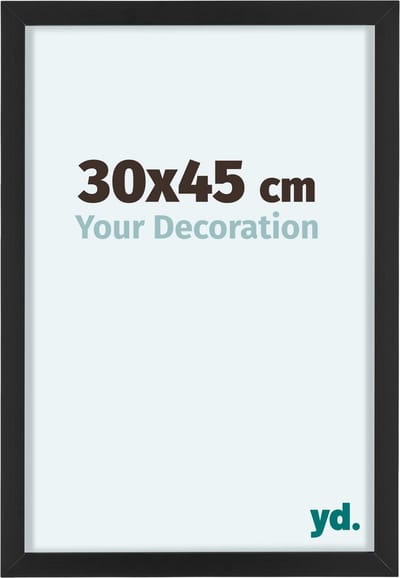 Your Decoration - Fotolijst 30x45 cm - Aluminium - Zwart - Virginia