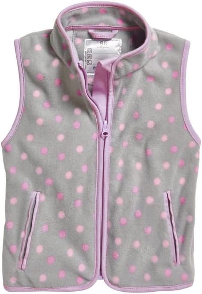 Warme Fleece Vest voor Kinderen Unisex met Omslagkraag en Zakken