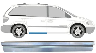 Schuifdeur dorpel reparatiepanel voor Chrysler Voyager 2000-2008