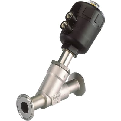 Klem DN 50 NC Pneumatische 2-Weg Vrijstroomafsluiter RVS - 2000 - 338893