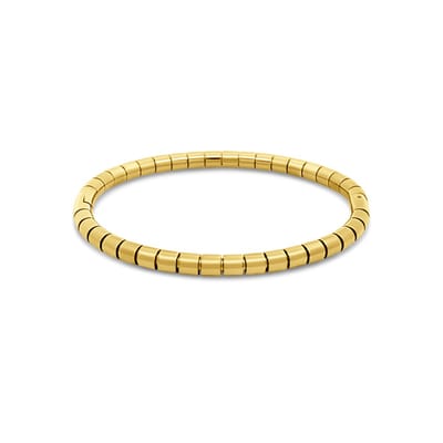 CO88 Collection 8CB-91380 – Armband Dames – Schakel Design – Goudkleurig RVS – 60 mm – Cadeau voor Vrouwen