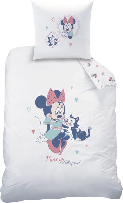 Disney Minnie Mouse Dekbedovertrek Little Friend - Eenpersoons - 140 x 200 cm - Katoen