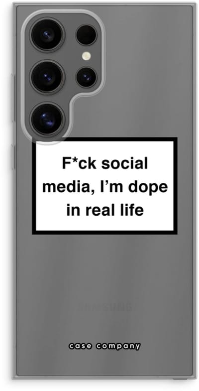Case Company® - Hoesje geschikt voor Samsung Galaxy S24 Ultra hoesje - I'm dope - Soft Cover Telefoonhoesje - Bescherming aan alle Kanten en Schermrand