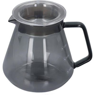 Verchroomde Grijze Koffiepot Hoog Borosilicaatglas Handmatige Koffiezetter voor Huiskeuken 500ml L(for 6.5-9kg)