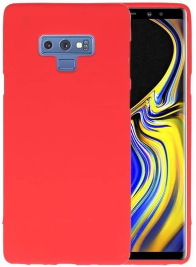Hoesje Geschikt voor de Samsung Galaxy Note 9 - Backcover Color Telefoonhoesje - Rood
