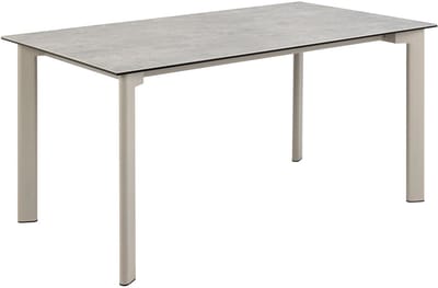 Giga Living Eettafel Siger - Rechthoek Grijs Keramiek - 160x90x75cm