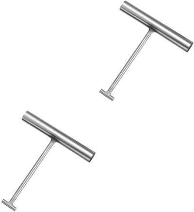 Putdekselhaak - Metaal Lifter - Ondergrondse Dekselverwijdering - Zwaar Roestvrij Staal - 17 x 15 x 4 cm