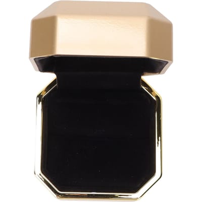Boîte à Bague Lumineuse LED Boîte Cadeau Présentoir à Bijoux Étui de Rangement pour Bijoux pour Fiançailles MariageDoré or