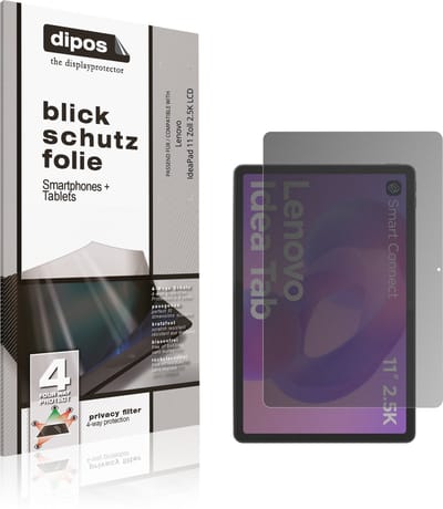 dipos – Matte Privacy Screenprotector geschikt voor Lenovo IdeaPad 11 Zoll 2.5K LCD | Anti-Spy Beschermfolie