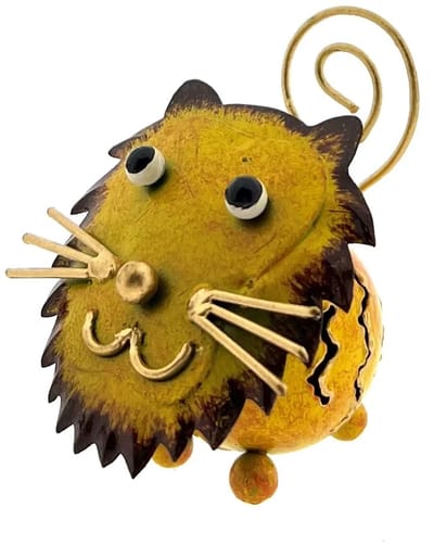 Foto of kaart houder - Metalen leeuw Boris