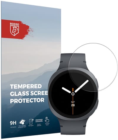Rosso 9H Tempered Glass - Screen Protector Geschikt voor Samsung Galaxy Watch 8 Classic