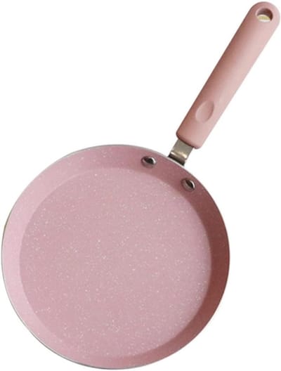Koekenpan - Koekepan Pannetje - Ontbijt Bakken - Antiaanbaklaag - 28.5cm - Roze