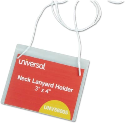 Badgehouders met Lanyards - Naamkaarthouders - Evenementen Organiseren - Inclusief 100 stuks - 3 x 4 inch - Wit