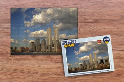 Puzzel Wolken omringen het World trade center in New York - Legpuzzel - Puzzel 500 stukjes