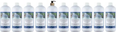 Body & Hair Zen Moment 1 liter met gouden pomp - set van 10 stuks - 2 in 1 voor lichaam en haar - voordeelverpakking